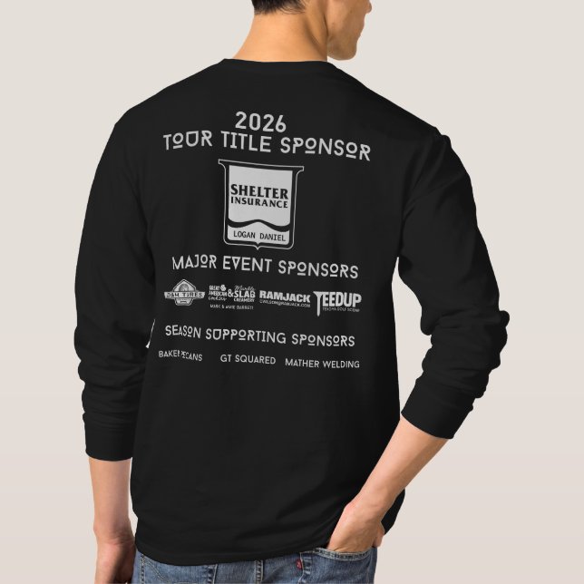 Camiseta MANGA LONGA - Patrocinadores do TBGT 2026 (Verso)