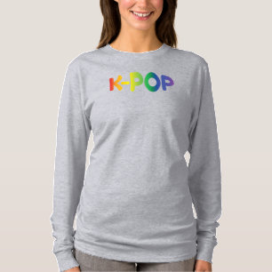 Camiseta Manga Longa Rainbow K-Pop Ver 2