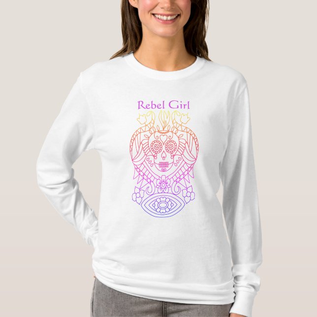 Camiseta Manga Longa Rebel Girl (Frente)