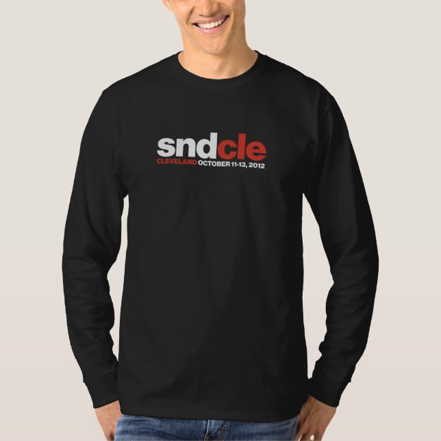 Camiseta Manga longa SNDCle, preto de designer (Frente)