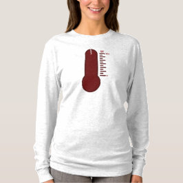 Camiseta Manga Longa Termômetro do Estresse