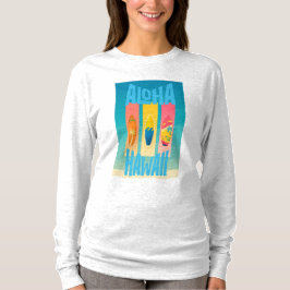 Camiseta Manga Longa Tri-blend para Mulheres Adultas de Nov