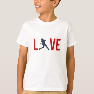 Camiseta Manga Longa Zazzle Crianças Amam Beisebol