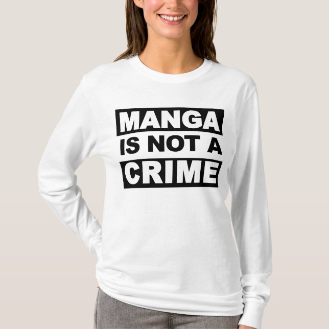 Camiseta Manga não é um hoodie das senhoras do crime (Frente)