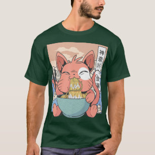 Camiseta Manga Neko Ramen Cat 872