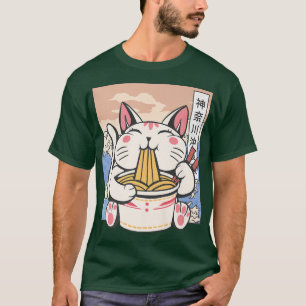 Camiseta Manga Neko Ramen Cat Lover 871