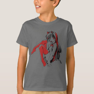 Camiseta Mangá R & B, Anime Loli Furry Gata Neko