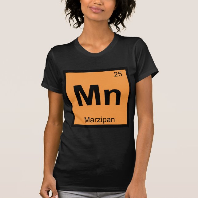Camiseta Manganês - Símbolo da mesa periódica da química do (Frente)