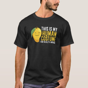 Camiseta Mango Fruta Halloween Mango Costume Humano Eu sou