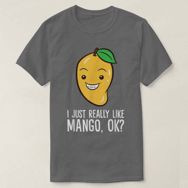 Camiseta Mango Lover Eu Gosto Muito Do Mango 2398 (Frente do Design)