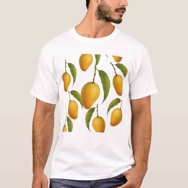 Camiseta Mango Madness Sweet, Juicy e Trendy. (Frente)