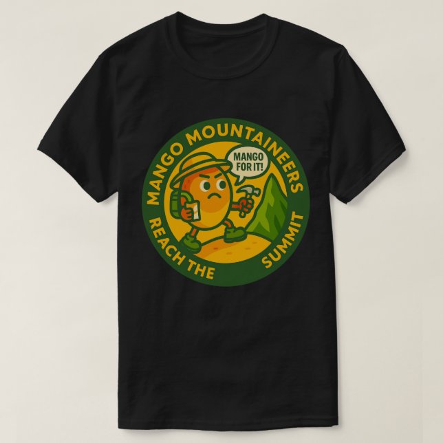 Camiseta Mango Mountaineers Reach The Summit (Frente do Design)