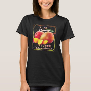 Camiseta Mango Vegan Frutas E Produtos Hortícolas Saudáveis