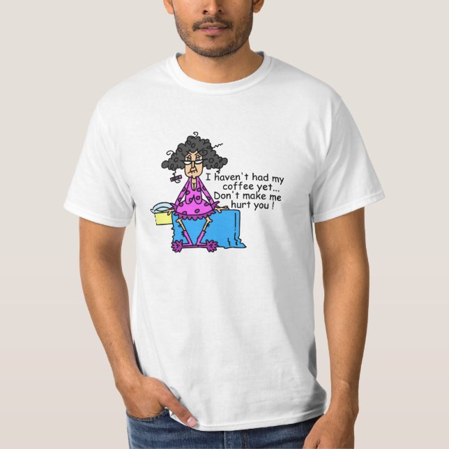 Camiseta Manhã Antes do Café Humor (Frente)