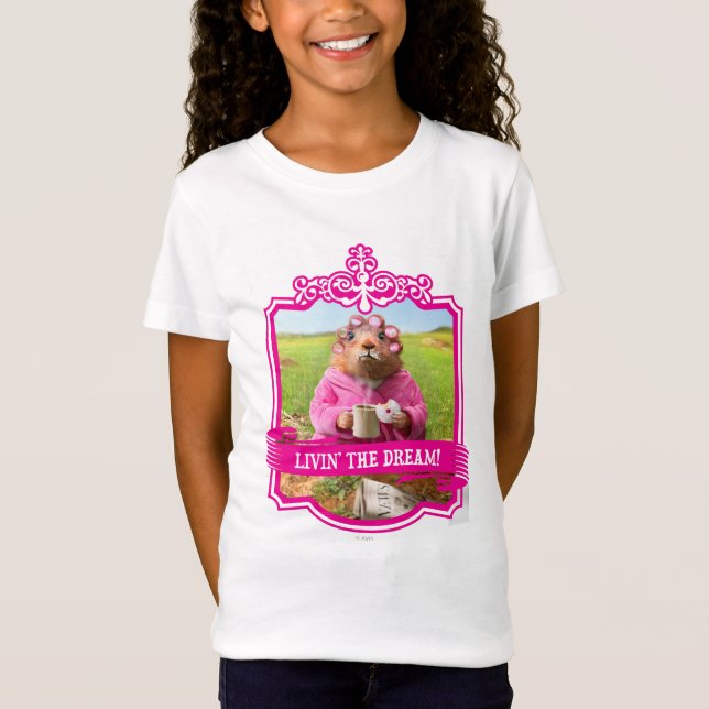 Camiseta Manhã Groundhog com rosquinha e café do pequeno (Frente)