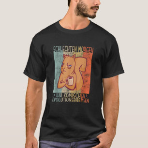 Camiseta Manhã ruim sua evolução freia esquilo mau