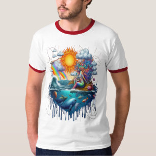 Camiseta Manhã Sereia Subconsciente Sol Beijada