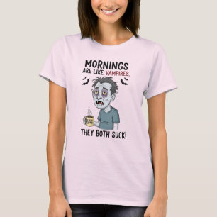 Camiseta Manhãs são como vampiros