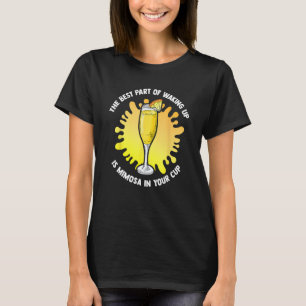 Camiseta Manhãs São Para Brunch De Mimosas Bebida Mimosa En
