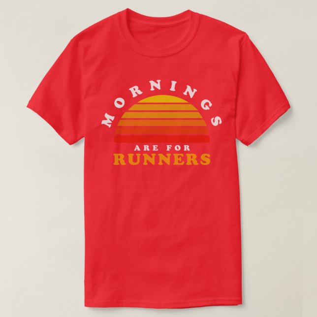 Camiseta Manhãs São Para Maratona De Correntes Rodando Retr (Frente do Design)