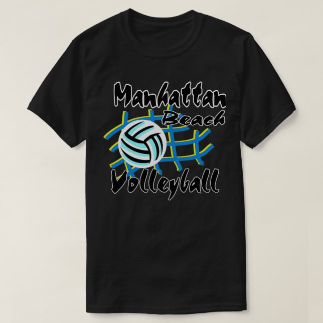 Camiseta Manhattan Beach, Voleibol da Califórnia (Frente do Design)