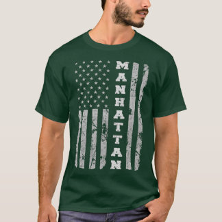 Camiseta Manhattan Kansas American flag