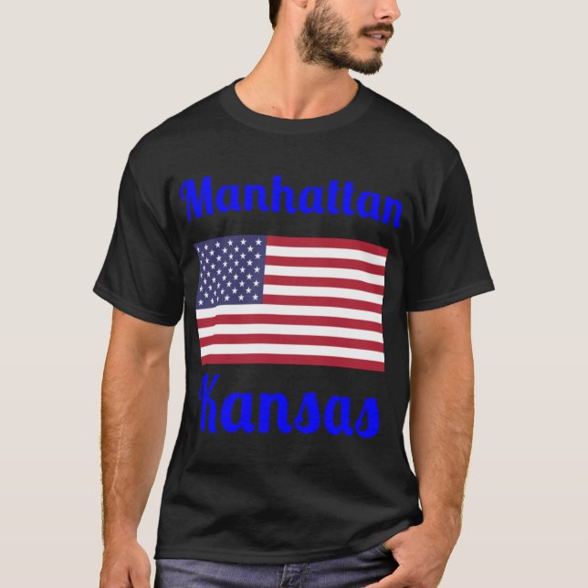 Camiseta Manhattan Kansas Estilosas Estampas (Frente)