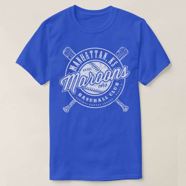 Camiseta Manhattan Maroons Baseball (Frente do Design)