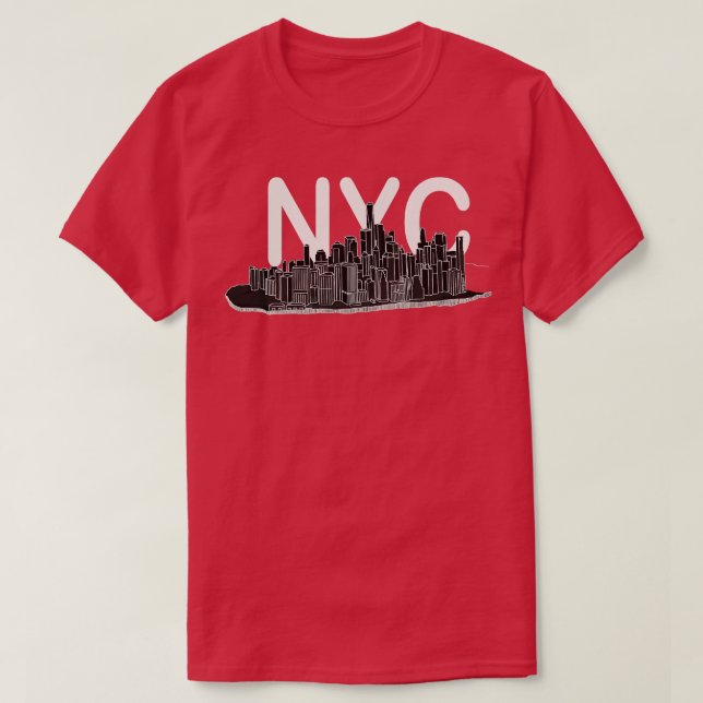 Camiseta Manhattan Nova Iorque Light (Frente do Design)