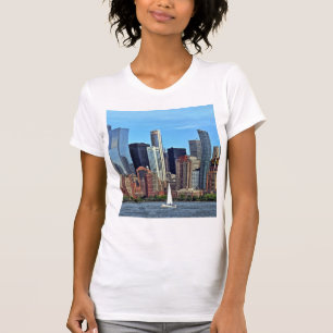 Camiseta Manhattan NY - Navio De Navegação Por Manhattan Sk
