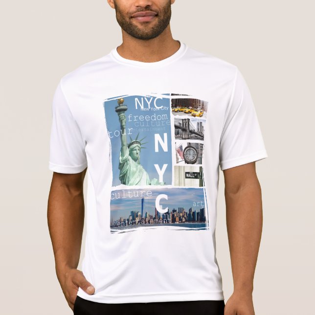 Camiseta Manhattan Nyc Nova Iorque Liberty Statue Ny (Frente)