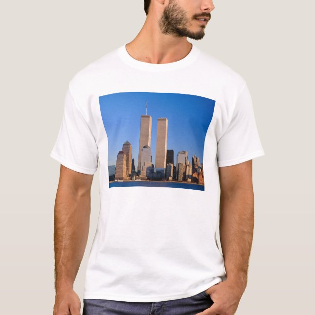 Camiseta Manhattan Skyline e Hudson River, Nova York, 2 (Frente)