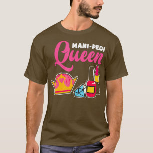 Camiseta Mani Queen Nail Tech Artista Manicurist Nail