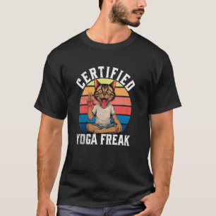 Camiseta Maniaco de Yoga Certificado Engraçado Meditação Ze
