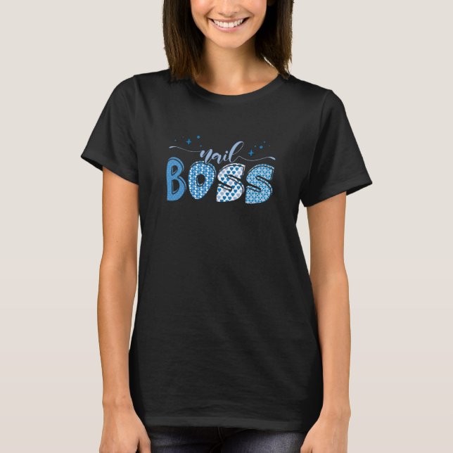 Camiseta Manicure Cosmetologista Chefe de Unhas (Frente)