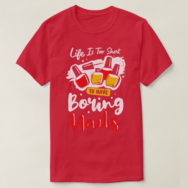 Camiseta Manicure Nail Technician Manicurist Gift  (Frente do Design)
