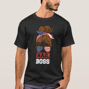 Camiseta Manicurista Cosmetólogo Nail Boss