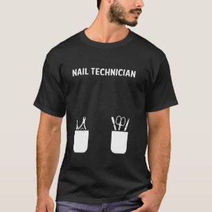 Camiseta Manicurista de Artista Tecnológico Nail-Visto Técn