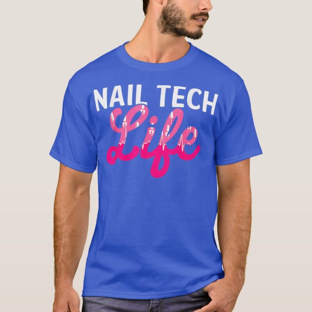 Camiseta Manicurista do artista técnico de tecnologia nail  (Frente)