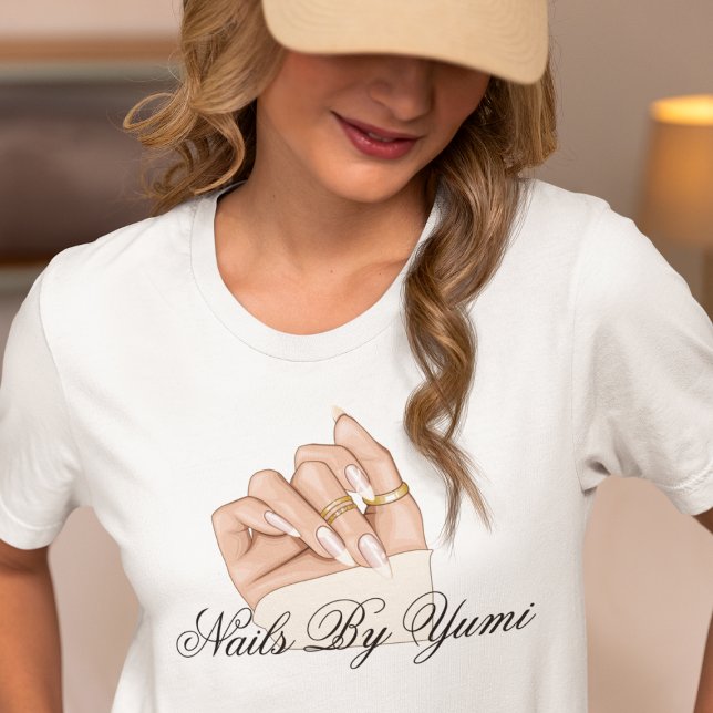 Camiseta Manicurista Imitante Da Bela Chic Salon Nail (Criador carregado)