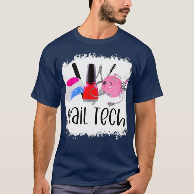 Camiseta Manicurista técnico de tecnologia de unhas bonitin (Frente)