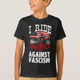 Camiseta Manifestação de resistência de motoqueiros anti-Tr