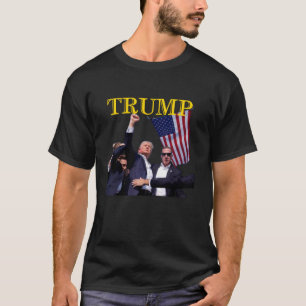 Camiseta Manifestação Eleitoral Donald Trump 2024 Sobrevive