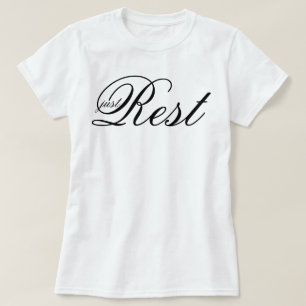 Camiseta manifestação estética suave da vida "Apenas Descan
