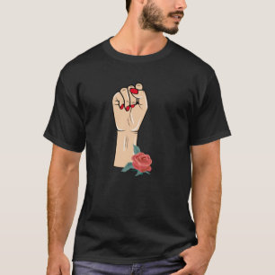 Camiseta Manifestação Fist Gesture Feminista Patriarcada