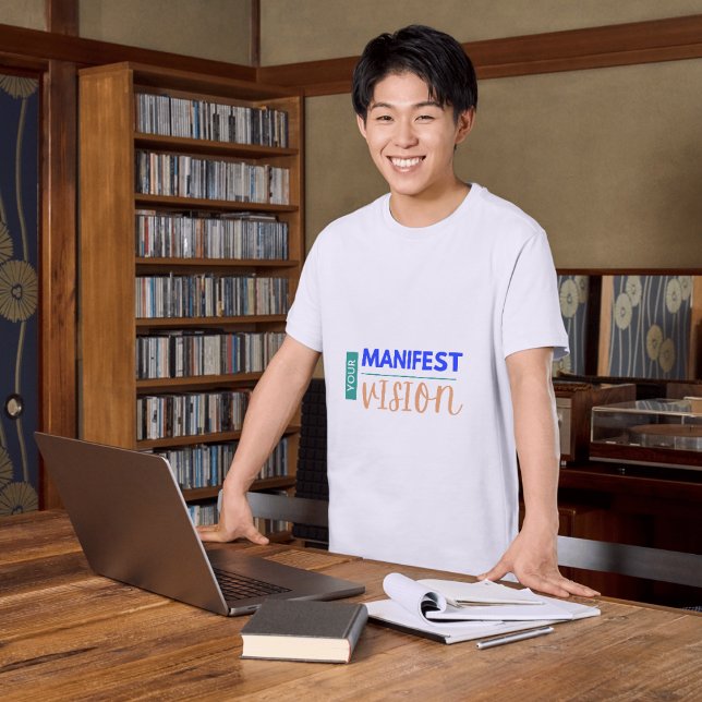 Camiseta manifestação, lei da atração, energia positiva, (Criador carregado)