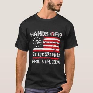 Camiseta Manifestação No Sábado, 5 De Abril Dos Eua Sinaliz