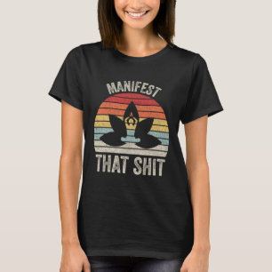 Camiseta Manifestação Retro Vintage Que Meditação Yoga