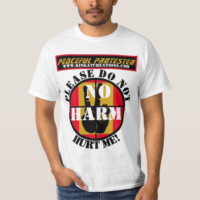 Camiseta Manifestante pacífico (Frente)