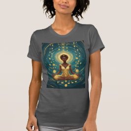 Camiseta Manifesting Gold Rain — Abundance Rich Vibes